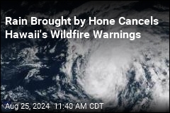 Hurricane Brings Enough Rain to Hawaii to Ease Wildfire Fears