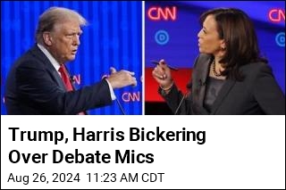 Trump, Harris Bickering Over Debate Mics