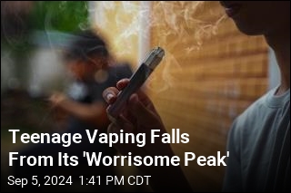 Teenage Vaping Falls From Its &#39;Worrisome Peak&#39;