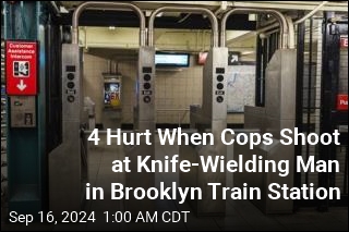 4 Hurt When Cops Shoot at Knife-Wielding Man in NYC Train Station