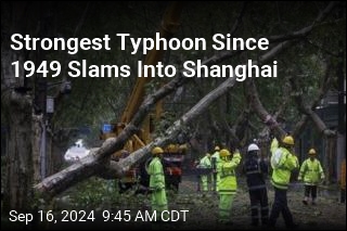 Strongest Typhoon Since 1949 Barrels Into Shanghai