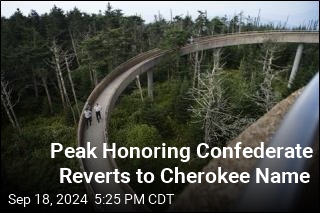 Peak Honoring Confederate Reverts to Cherokee Name