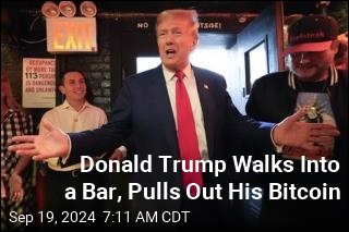 Donald Trump Walks Into a Bar, Buys Round With Bitcoin