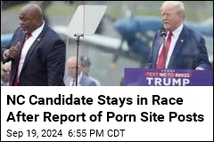 Trump Candidate Stays in Race After Reports of Porn Site Posts