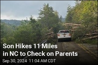 Son Hikes 11 Miles in NC to Check on Parents