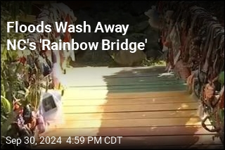 Floods Wash Away NC&#39;s &#39;Rainbow Bridge&#39;