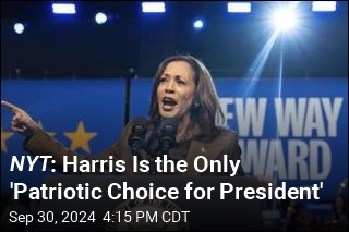 NYT &#39;s Harris Endorsement Focuses on Trump