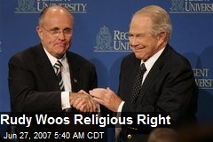 Rudy Woos Religious Right