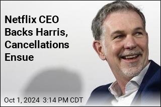 Netflix CEO Backs Harris, Cancellations Ensue