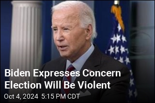 Biden Says He&#39;s Concerned About Election Violence