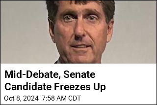 Mid-Debate, Senate Candidate Freezes Up