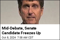 Mid-Debate, Senate Candidate Freezes Up