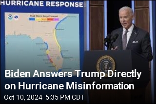 Biden Answers Trump Directly on Hurricane Misinformation