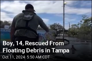 Boy, 14, Rescued From Floating Debris in Tampa