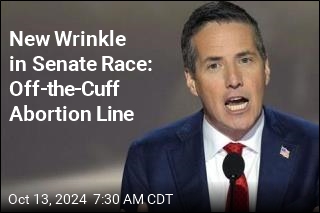 New Wrinkle in Senate Race: Off-the-Cuff Abortion Line