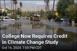 College Adds Requirement: Class Covering Climate Change