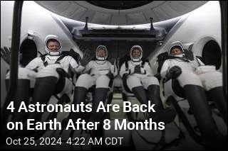 4 Astronauts Return Almost 2 Months Late