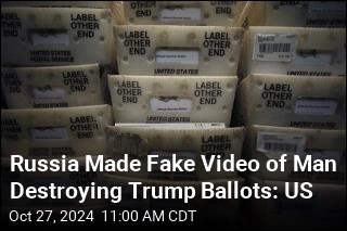 Russia Made Fake Video of Man Destroying Trump Ballots: US