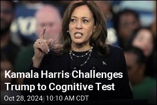 Kamala Harris Challenges Trump to Cognitive Test