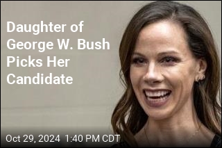 Daughter of George W. Bush Picks Her Candidate