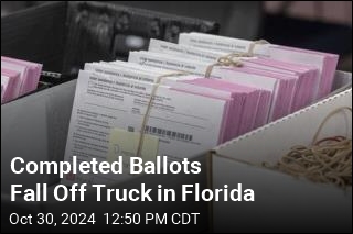 Completed Ballots Fall Off Truck in Florida