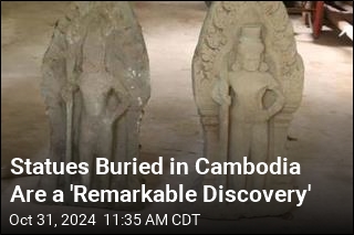 &#39;Door Guardians&#39; Found Buried in Cambodia