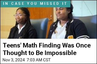 Teens Publish Math Finding Once Thought to Be Impossible