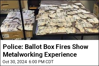 Police: Ballot Box Fires Show Metalworking Experience