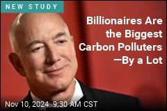 90 Minutes as a Billionare Equals a Lifetime of CO2 Emissions