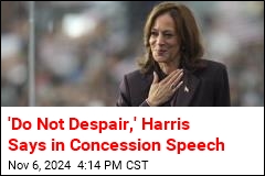 Harris Concedes, Tells Supporters: 'Do Not Despair'