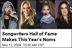 Songwriters Hall of Fame Nominations Are Out