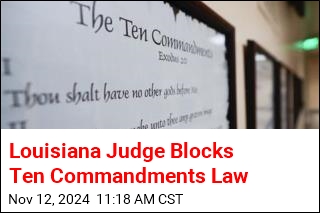 Louisiana Judge Blocks Ten Commandments Law