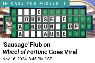 &#39;Sausage&#39; Flub on Wheel of Fortune Goes Viral