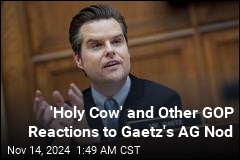 Snorts, Gasps, and Other GOP Reactions to Gaetz's AG Nod