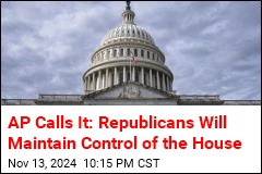 AP Calls It: Republicans Win Control of the House