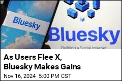 As Users Flee X, Bluesky Makes Gains