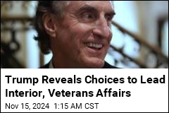 Trump Announces Picks for Interior, Veterans Affairs