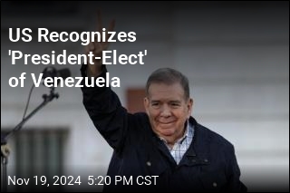 US Recognizes &#39;President-Elect&#39; of Venezuela