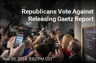 Republicans Vote Against Releasing Gaetz Report