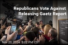 Republicans Vote Against Releasing Gaetz Report