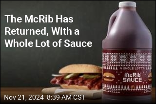 The McRib Has Returned, With a Whole Lot of Sauce