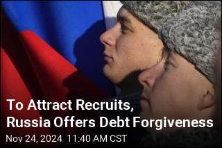 Russia Adds Debt Forgiveness to Incentives for New Recruits