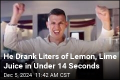 Man Breaks Lemon, Lime Juice Drinking Records in Same Day