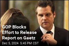 House Blocks Releasing Gaetz Ethics Report