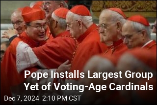 Pope Installs Largest Group Yet of Voting-Age Cardinals