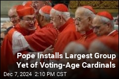 Pope Installs Largest Group Yet of Voting-Age Cardinals