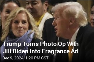 Trump Turns Photo Op With Jill Biden Into Fragrance Ad