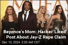 Beyonce&#39;s Mom: I Didn&#39;t &#39;Like&#39; Post About Jay-Z Rape Claim