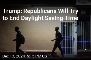 Trump: Republicans Will Try to End Daylight Saving Time