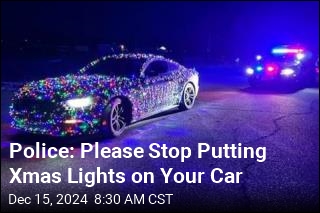 Police Will Not Appreciate Your Decorated Christmas Car